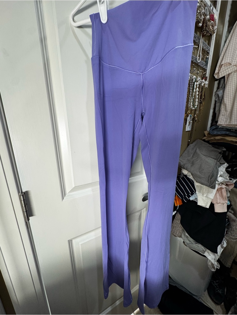 aerie Lavender Flare High-Waist Leggings - Soft Purple